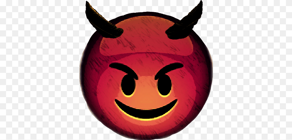 Emojis Evil Devil Horns Emojisticker Evil Emoji Devil Smiling Face With Horns Emoji, Festival Free Png Download