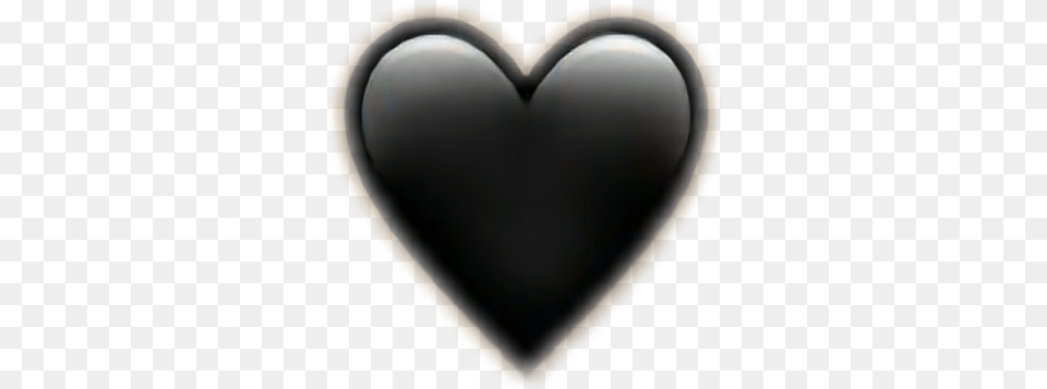 Emojis Iphone Blackheart Black Heart Solid Png