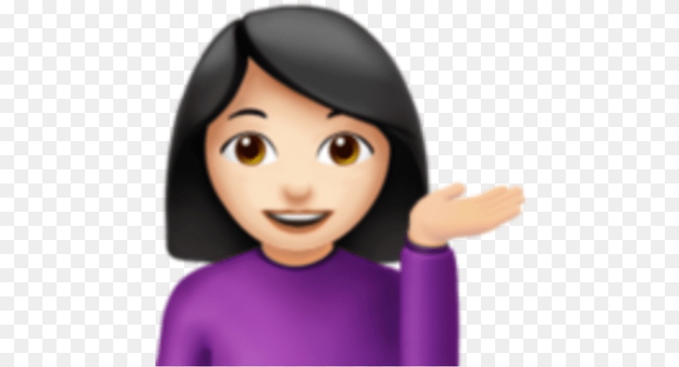 Emojis Mujer Osea Girl Emoji, Doll, Toy, Adult, Female Free Png
