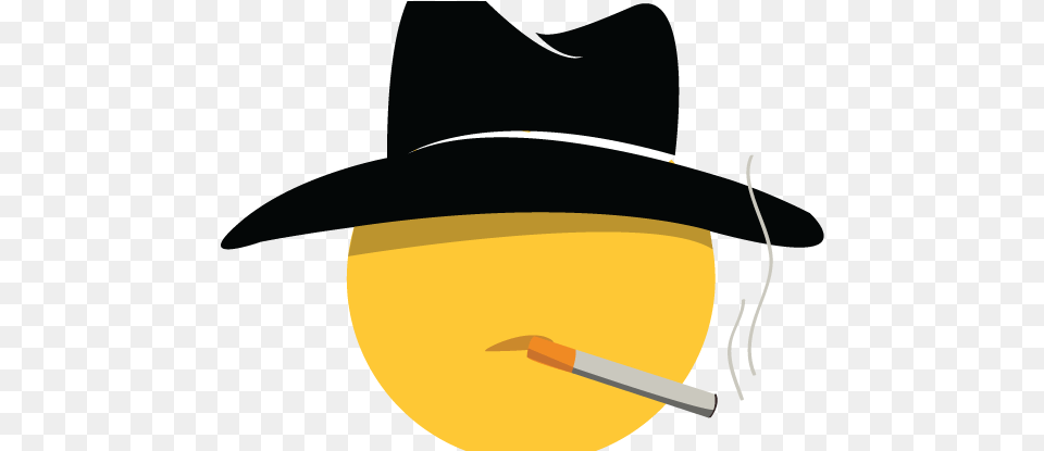 Emojis Wow247 Gangster Gangster Emoji Full Size Emojis For Discord Gangsta, Clothing, Hat, Smoke, Cowboy Hat Free Png
