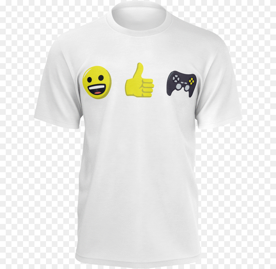 Emojithumbsgaming T Shirt White Active Shirt, Clothing, T-shirt, Body Part, Hand Png