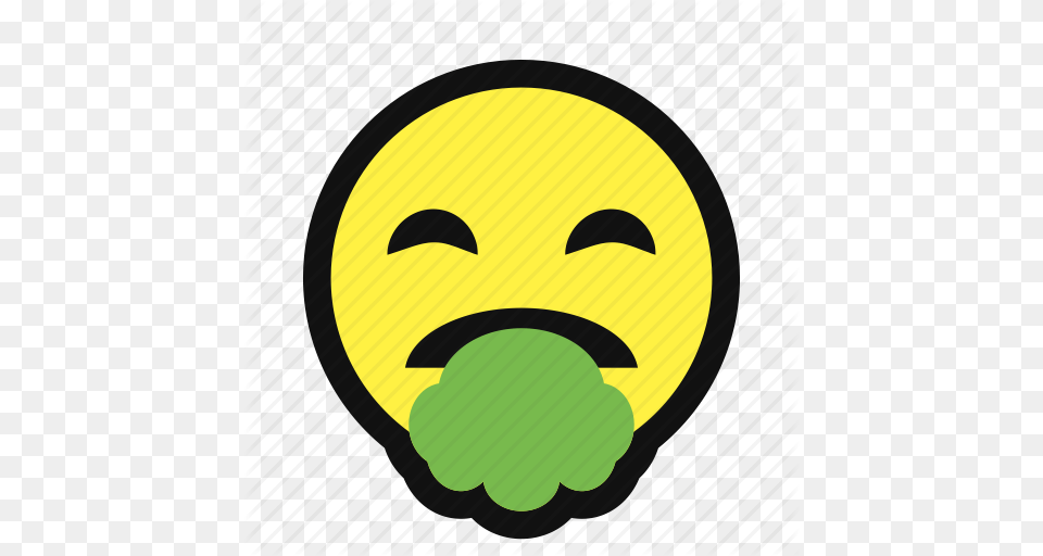 Emote Puke Sick Unwell Vomit Yellow Icon, Logo Png Image