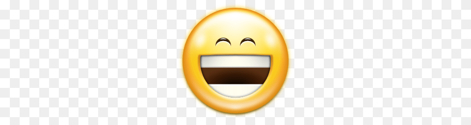 Emotes Face Laugh Icon Oxygen Iconset Oxygen Team, Badge, Logo, Symbol, Gold Png