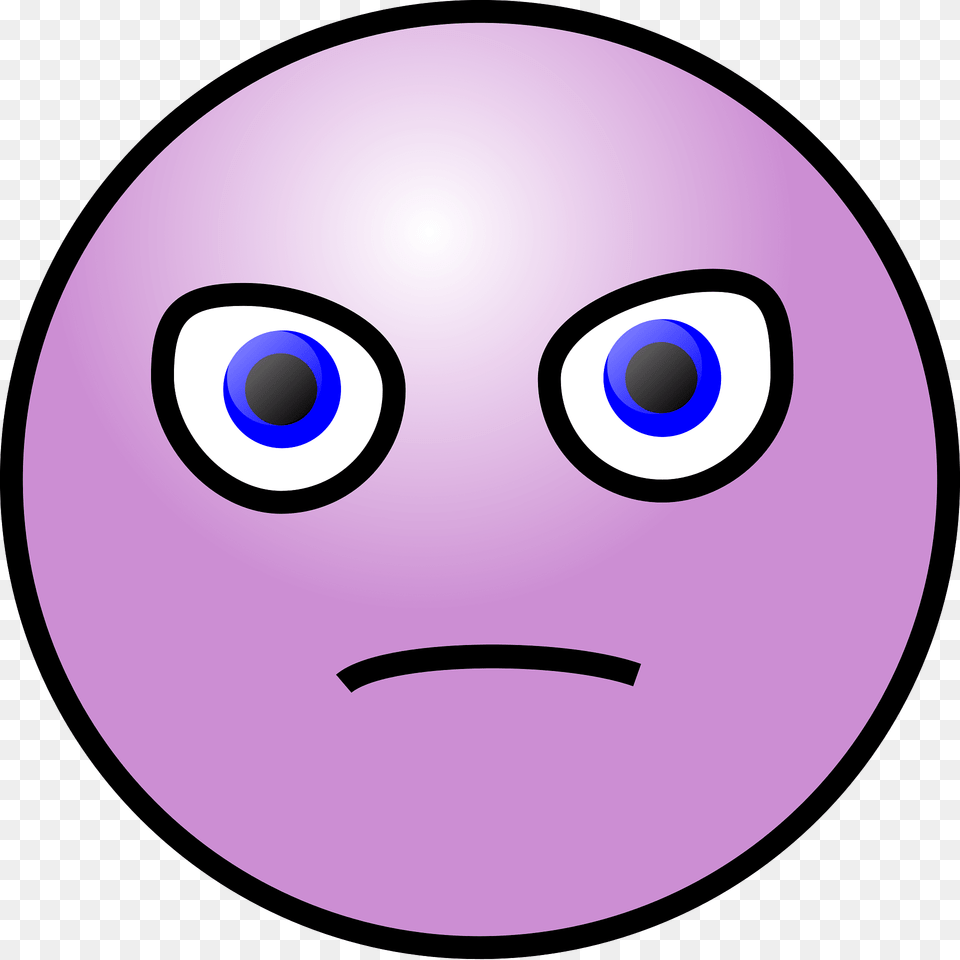 Emoticon Clipart, Purple Free Png