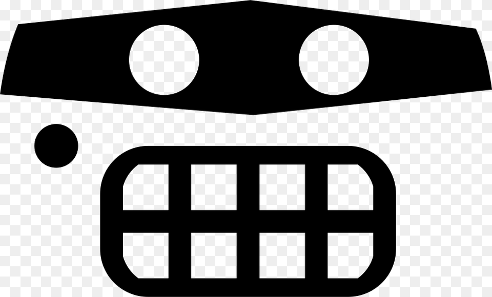 Emoticon Criminal Face With Eyes Mask Icon Download, Stencil Free Transparent Png