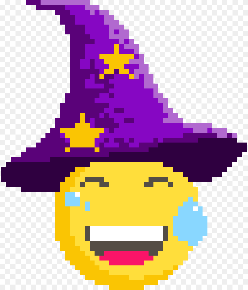 Emoticon Emoji Lol Lmao Halloween Bit Sticker, Clothing, Hat, Purple Png