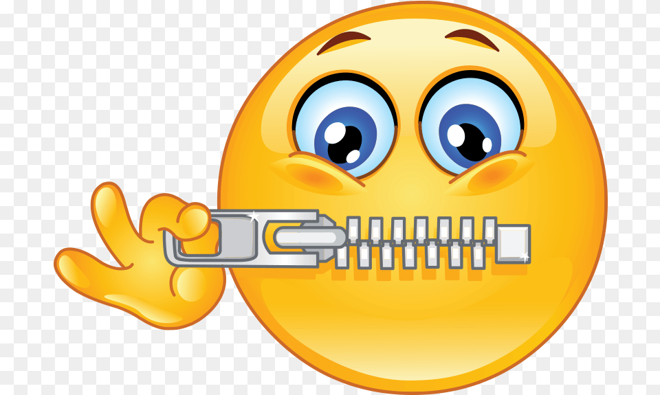Emoticon Emoji Smiley Mouth Don T Talk Emoji, Disk Free Png