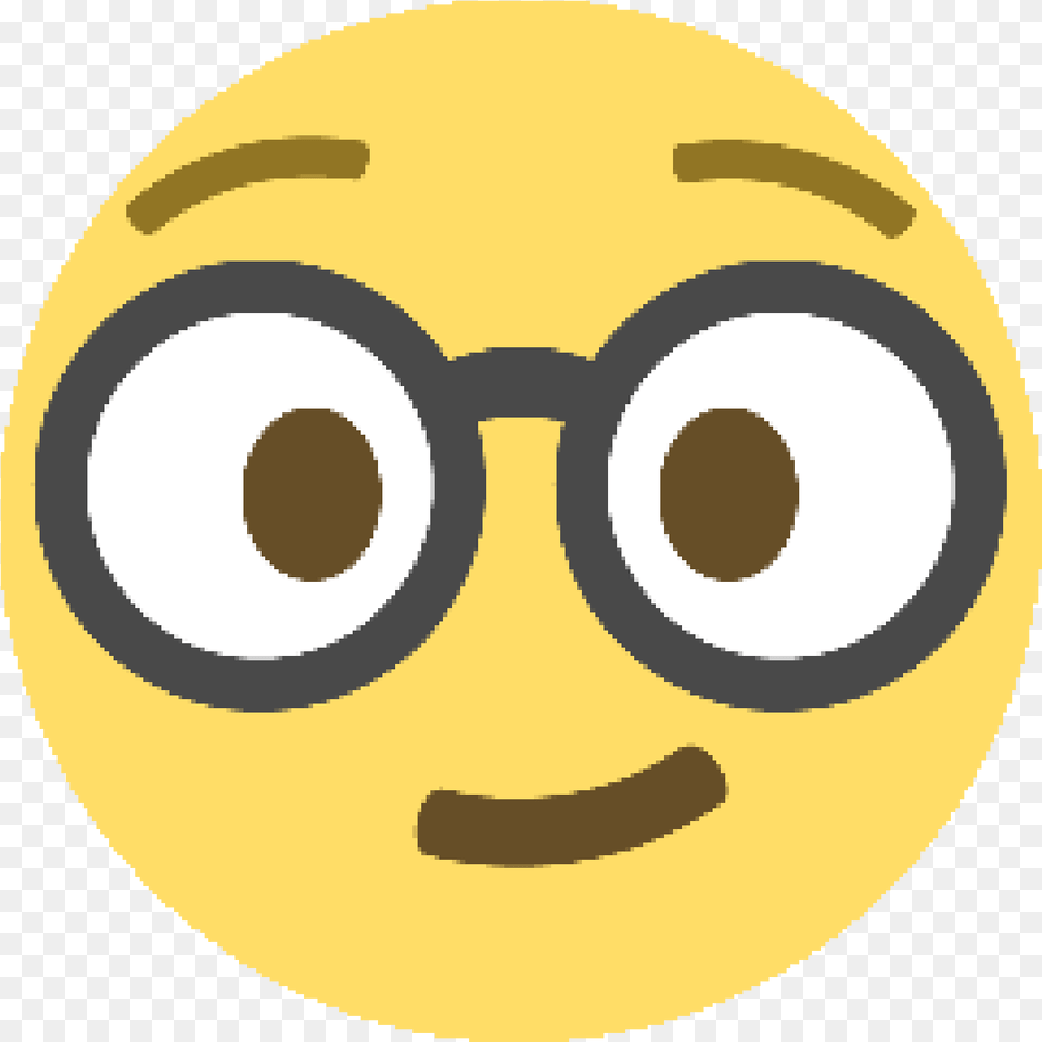 Emoticon Emoji Smiley Nerd Computer Icons Transparent Background Nerd Emoji, Accessories, Glasses Free Png