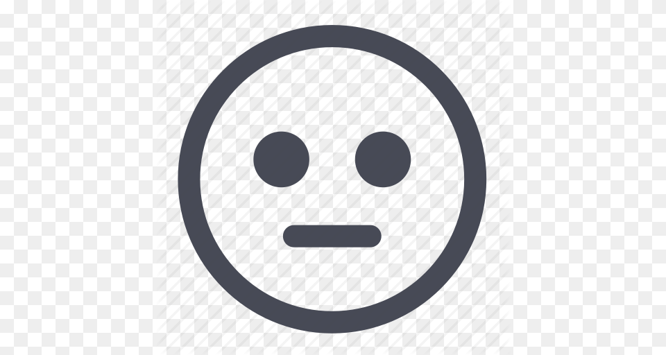 Emoticon Face Happy Neutral Smile Smiley User Icon Free Png Download