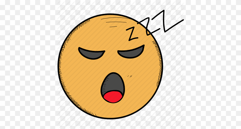 Emoticon Face Mouth Open Sleeping Snoring Zzz Icon, Sphere, Head, Person Free Png