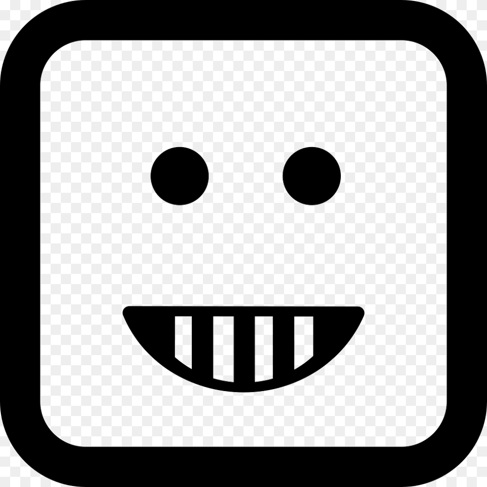 Emoticon Happy Smiling Square Face Shape Svg Icon, Hockey, Ice Hockey, Ice Hockey Puck, Rink Png