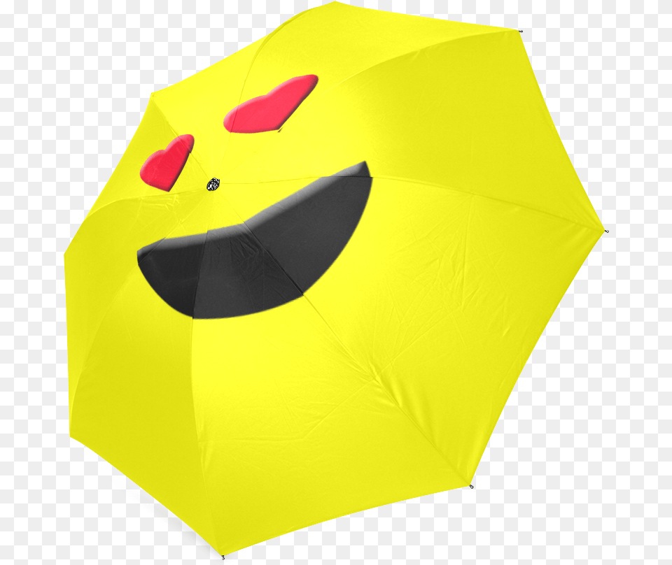 Emoticon Heart Smiley Foldable Umbrella Umbrella, Canopy Png