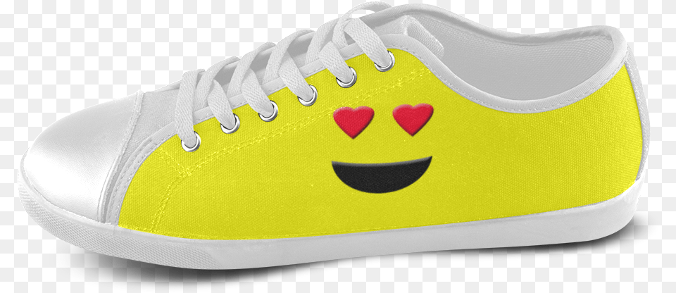 Emoticon Heart Smiley Women S Canvas Shoes Suede, Clothing, Footwear, Shoe, Sneaker Png Image