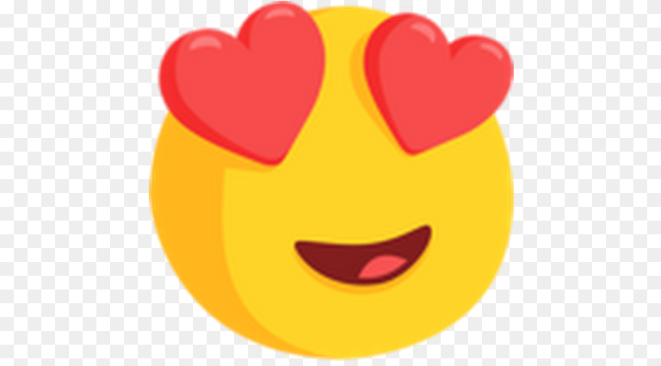 Emoticon Heart Sticker Emoji With Heart Eyes Png