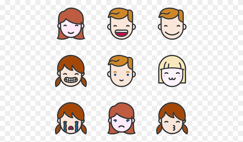 Emoticon Icons, Baby, Person, Face, Head Free Png Download