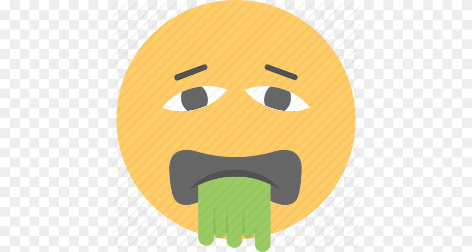 Emoticon Nauseated Puke Emoji Throw Up Vomiting Face Icon, Body Part, Hand, Person Free Png