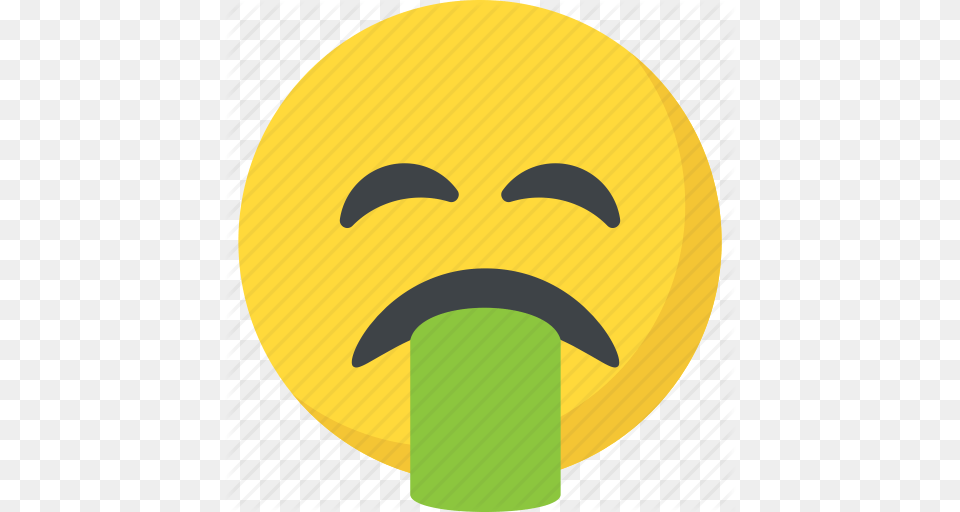 Emoticon Nauseated Puke Throw Up Vomiting Face Icon Png