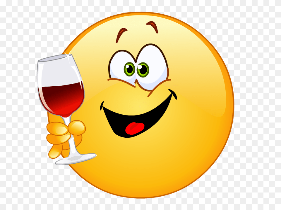 Emoticon Smiley Emoji Clip Art, Glass, Alcohol, Beverage, Liquor Free Png