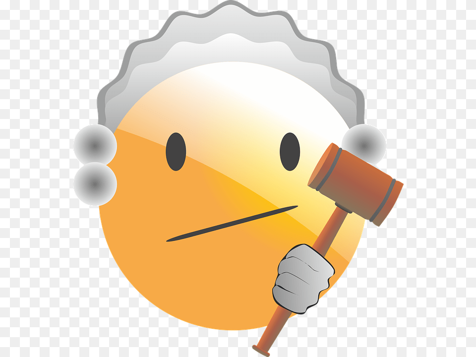 Emoticon Smiley Judge Justice Court Hammer Fair Judge Smiley Animated, People, Person, Outdoors, Nature Png