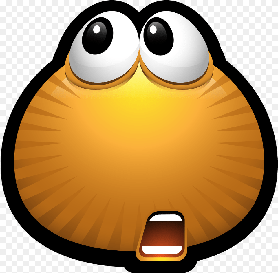 Emoticon Smiley Monster Icon Shocked Happy Face Dazed And Confused Emoji, Animal, Seafood, Sea Life, Seashell Free Transparent Png