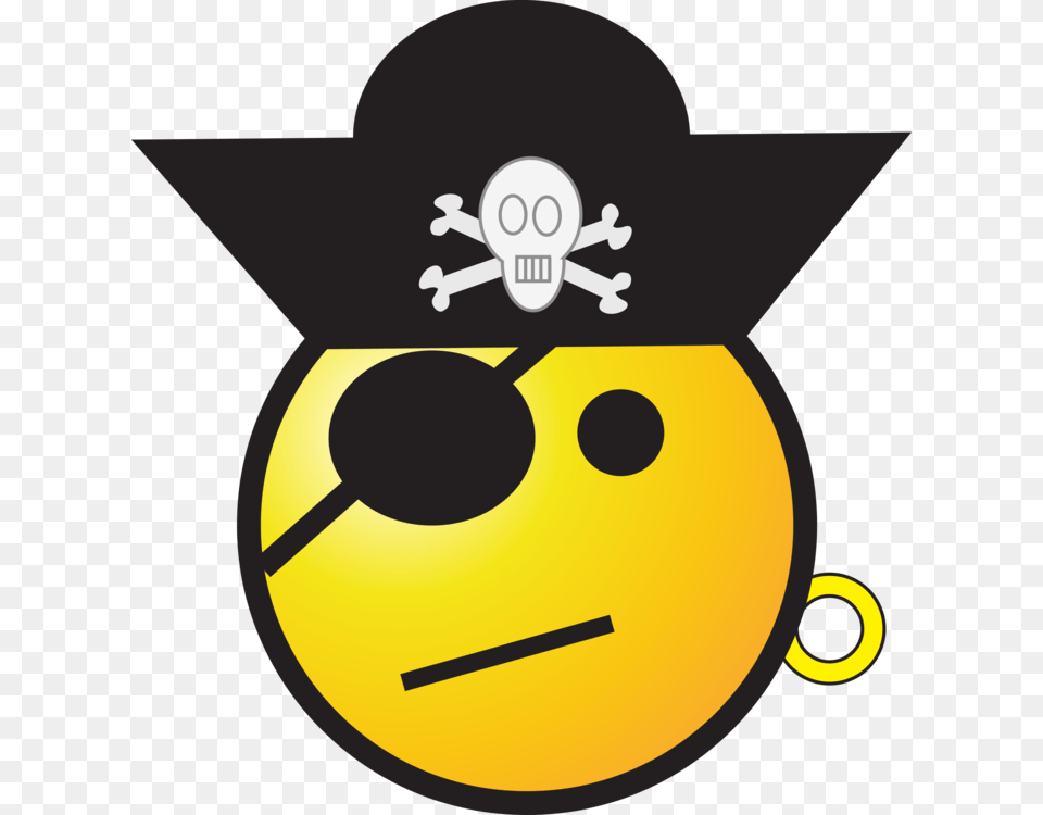 Emoticon Smiley Smilies Face Pirate Eye Patch Pirate Smiley Free Png Download