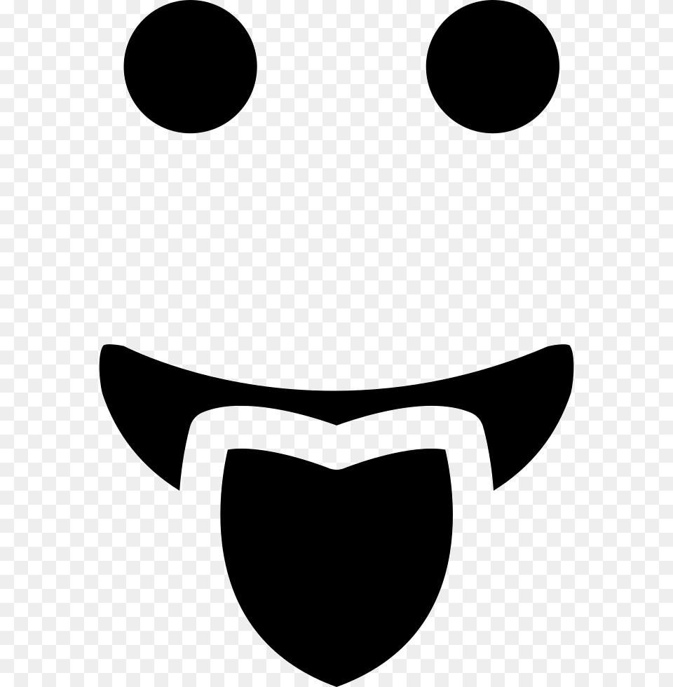 Emoticon Square Rounded Face With Tongue Out Of The, Stencil, Smoke Pipe, Accessories, Sunglasses Free Png Download