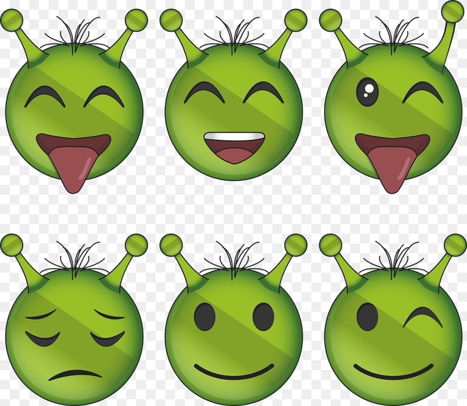 Emoticons Alien Icon, Green, Art, Graphics Png