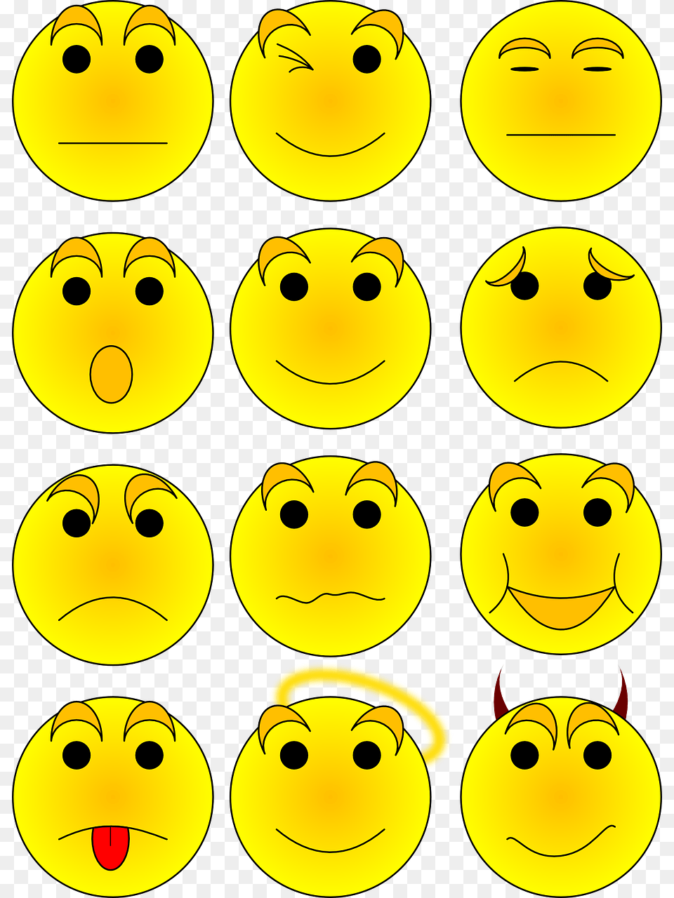Emoticons Clip Art, Face, Head, Person Free Png Download