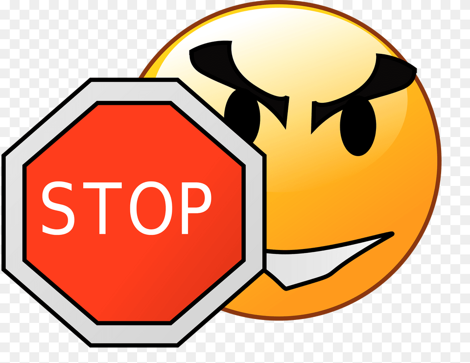 Emoticons Clipart, Road Sign, Sign, Symbol, Stopsign Free Png Download
