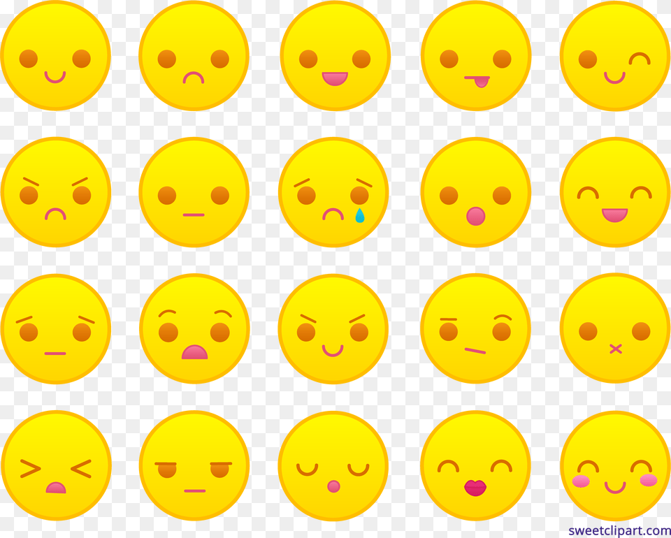 Emoticons Clipart Smiley, Pattern, Face, Head, Person Free Png Download