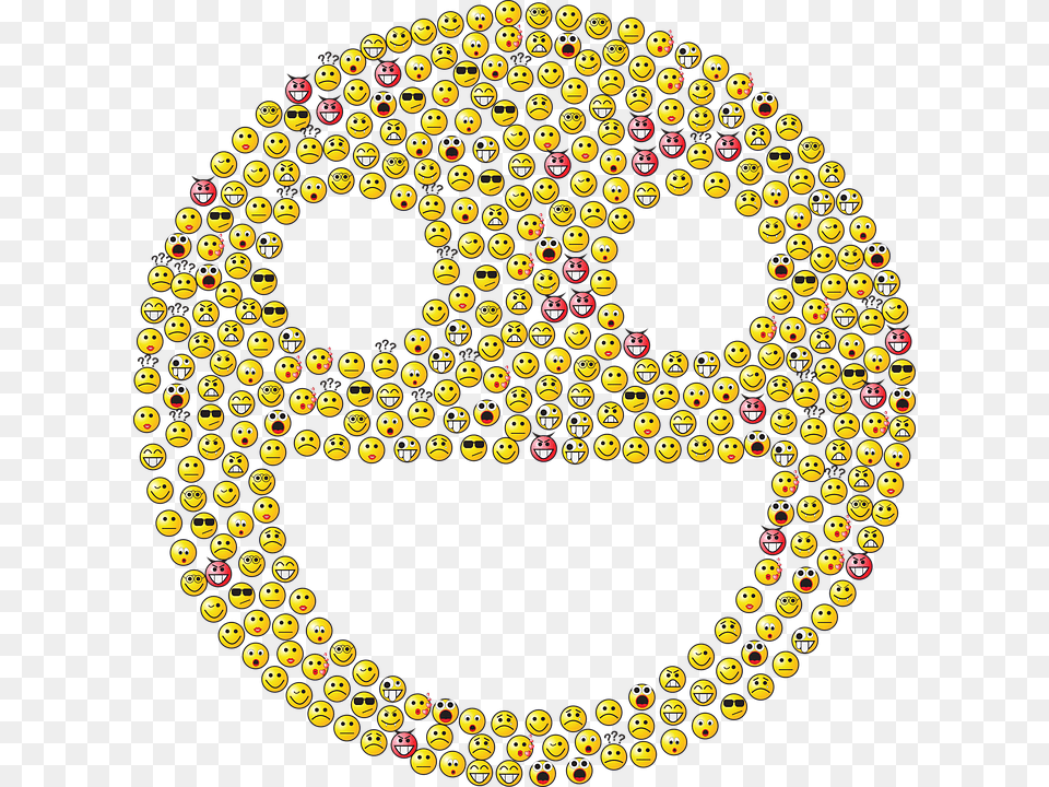 Emoticons Emoji Smileys Icons Yellow Fractal Good Emojis, Accessories, Text, Symbol Png Image
