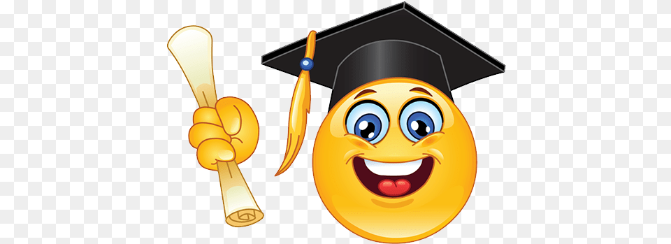 Emoticons Graduation, People, Person, Disk, Text Free Transparent Png