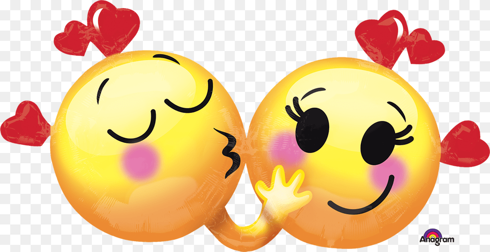 Emoticons In Love Balloon Emoji For Your Wife, Art, Graphics, Face, Head Free Png Download