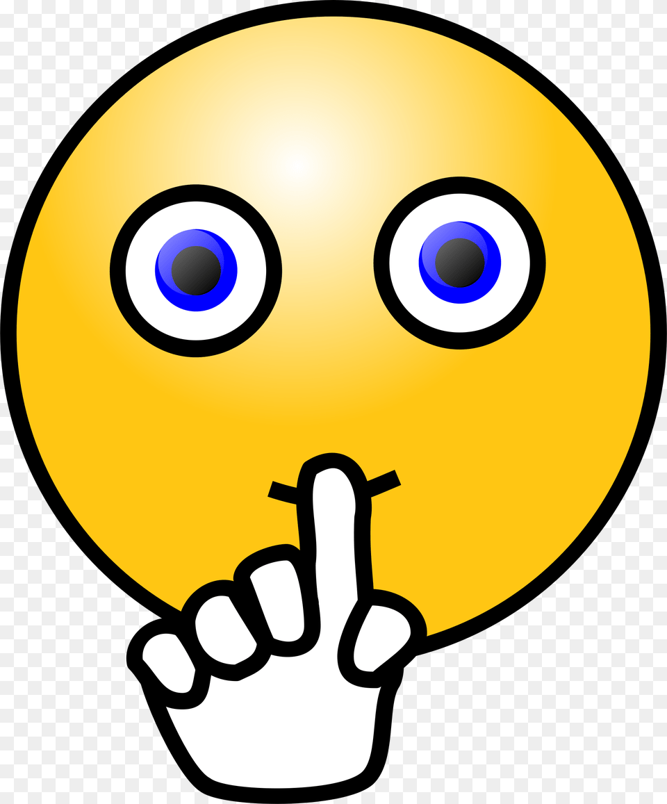 Emoticons Silence Face Big Quiet Clip Art, Balloon, Sphere, Body Part, Hand Free Png