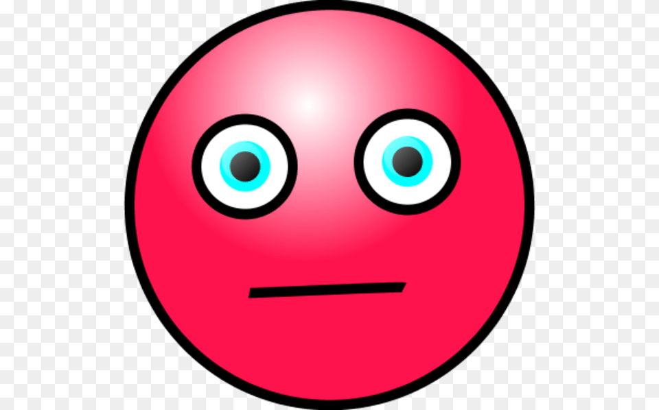 Emoticons Worried Face Vector Clip Art Ca75nr Clipart Red Worried Face, Disk, Sphere Free Png Download