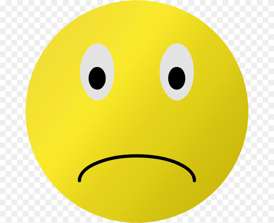 Emoticonsmileyyellow Clip Art Sad Smiley Face, Astronomy, Moon, Nature, Night Free Transparent Png