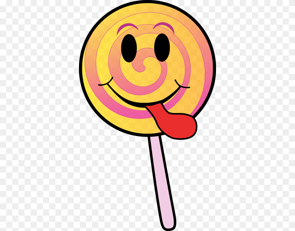 Emoticonsmileyyellow Lollipop With A Face, Candy, Food, Sweets Free Png