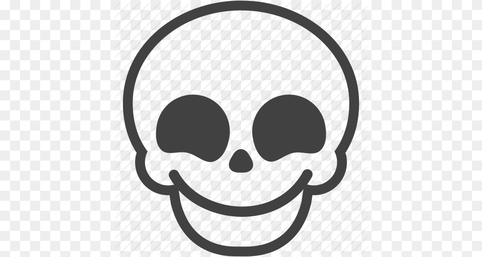 Emotion Expression Face Happy Skull Smile Smiley Icon, Stencil Free Transparent Png