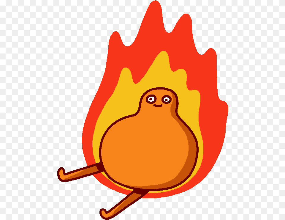 Emotion Its Lit Gumdrop On Fire Transparent Sticker Cartoon Transparent Fire Gif, Flame, Animal, Bird Free Png