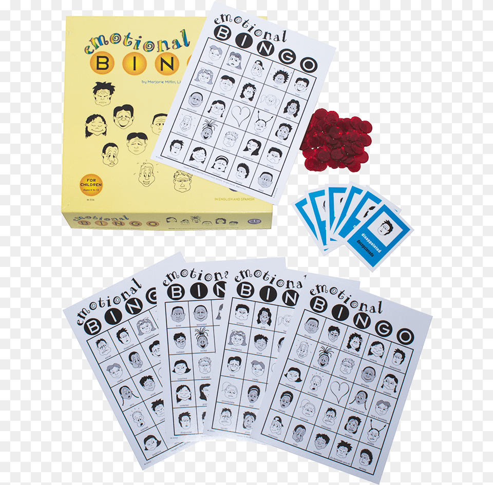 Emotional Bingo For Children, Text, Number, Symbol, Face Png