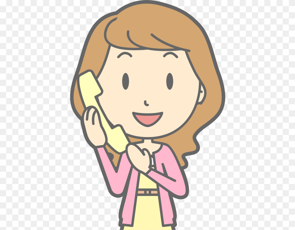 Emotionartyellow Girl On The Phone Clipart, Baby, Person, Cleaning, Face Png