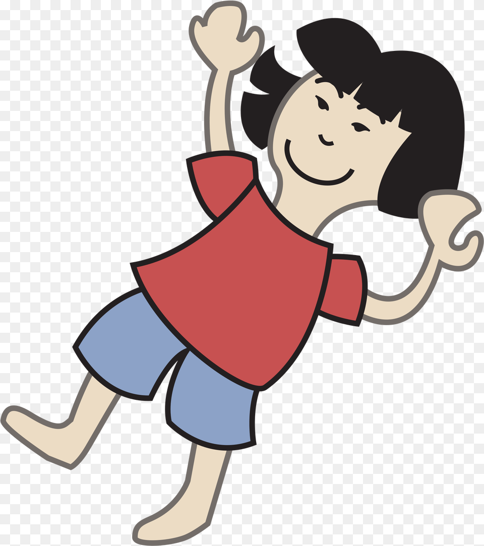 Emotionlovehuman Girl Falling Clipart Black And White Free Transparent Png