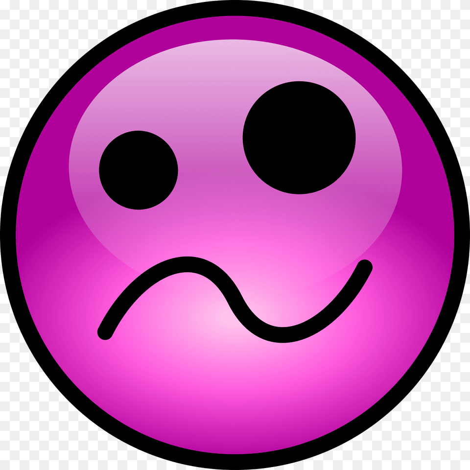 Emotions Clipart, Purple, Disk Png