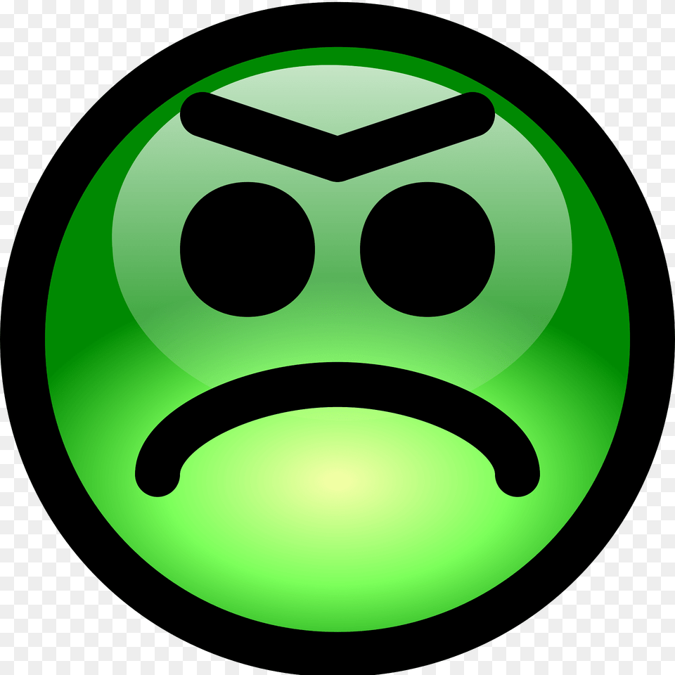 Emotions Clipart, Green, Disk Png