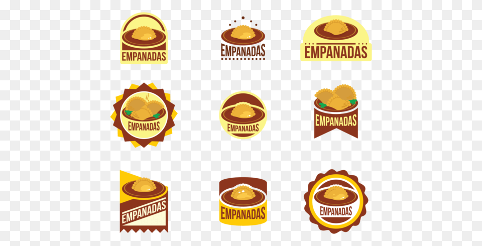 Empanadas Vector Emblems, Advertisement, Poster, Dessert, Food Free Transparent Png