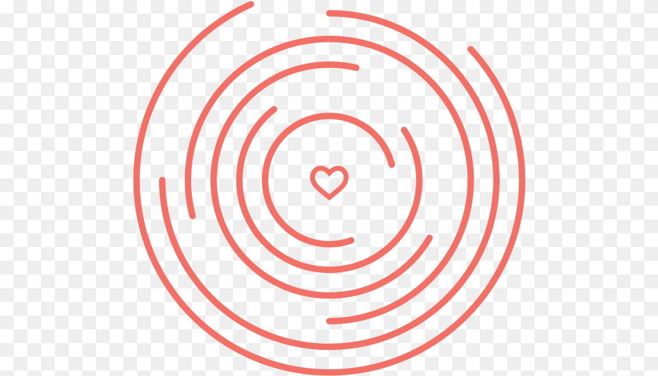 Empathy Heart Graphic Circle, Coil, Spiral Free Png Download