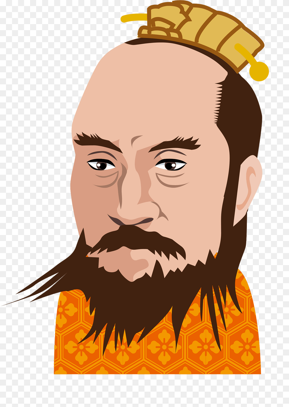 Emperor Gaozu Of Han Clipart, Beard, Face, Head, Person Free Transparent Png