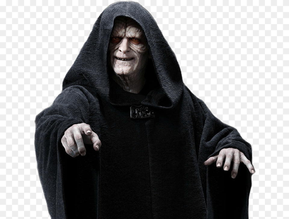 Emperor Palpatine Background Palpatine Y Darth Vader, Adult, Person, Woman, Hood Png Image