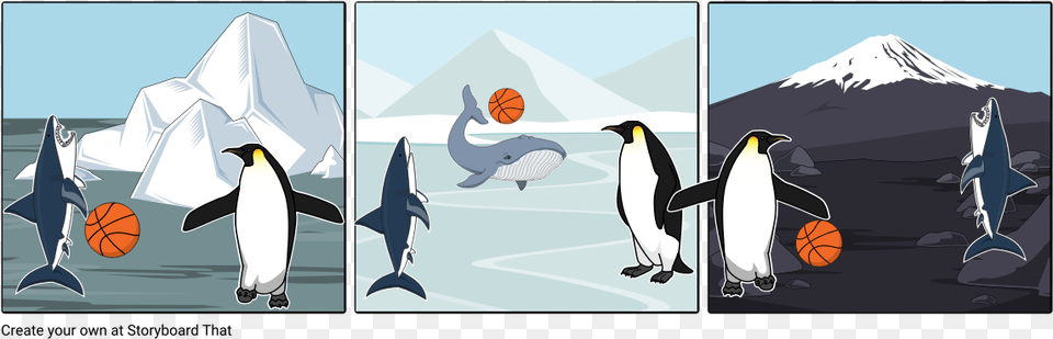 Emperor Penguin, Animal, Bird, Ball, Basketball Free Png Download
