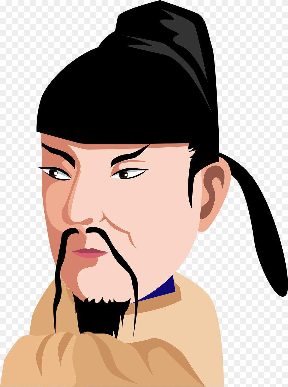 Emperor Tenji Clipart, Adult, Female, Head, Person Png Image